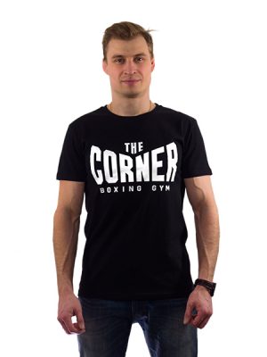 Мужская футболка хлопок (CORNER) - Чёрный